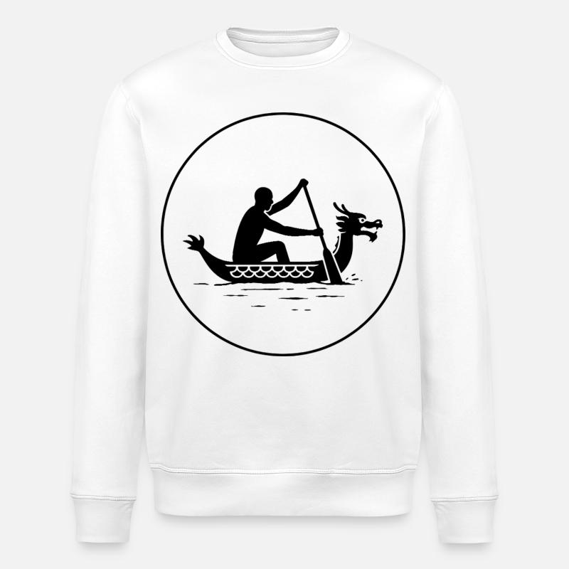 Bateau dragon - Sweat bio ROLLER Stanley/Stella Unisexe - blanc