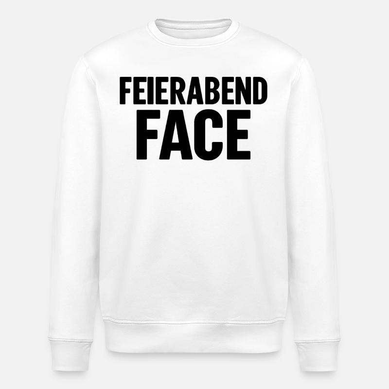 FEIERABEND FACE - Stanley/Stella Unisex Bio-Sweatshirt ROLLER - Weiß