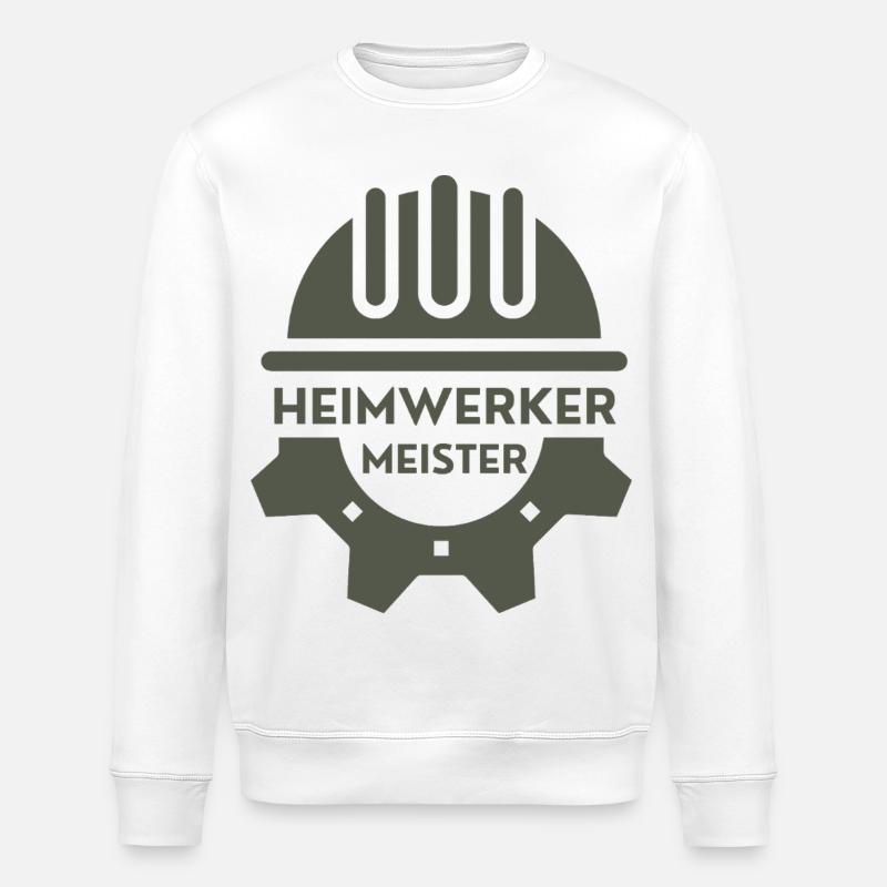 DIY Master – Proud DIY Design - Stanley/Stella ROLLER Unisex Organic Sweatshirt - white