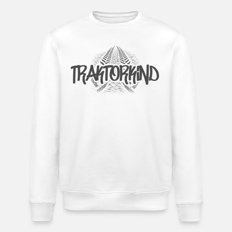 Traktorkind - Stanley/Stella Unisex Bio-Sweatshirt ROLLER - Weiß