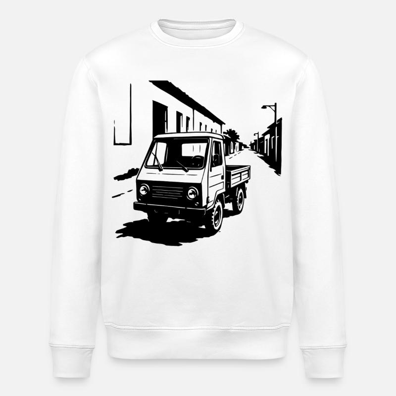 Multifunktionskraft Retro - Stanley/Stella Unisex Bio-Sweatshirt ROLLER - Weiß