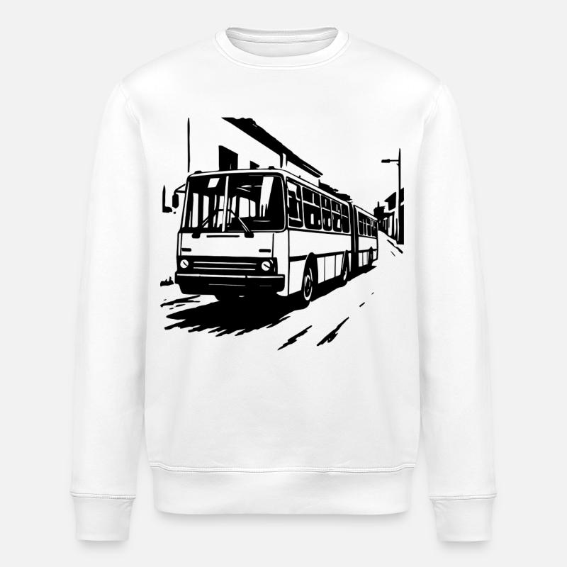 Ostblock-Bus Legende - Stanley/Stella Unisex Bio-Sweatshirt ROLLER - Weiß