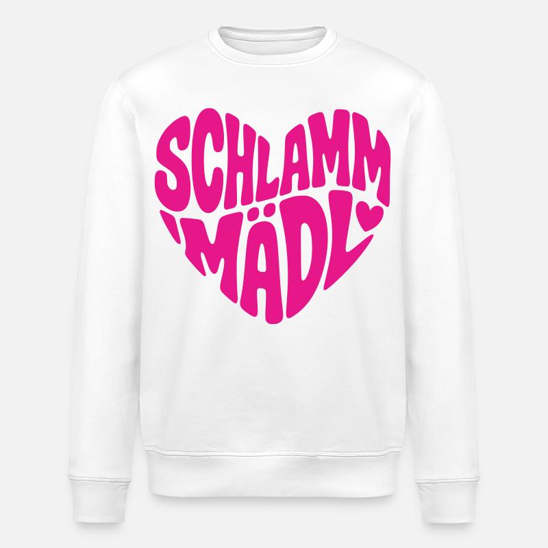 Schlamm Mädl - Stanley/Stella Unisex Bio-Sweatshirt ROLLER - Weiß