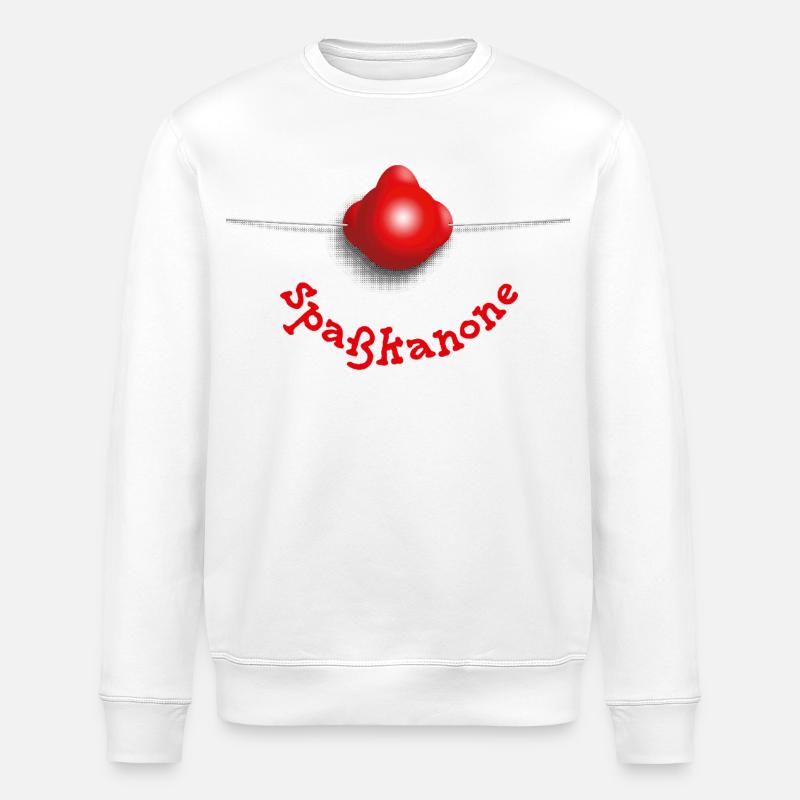 Nez de clown – amusant - Sweat bio ROLLER Stanley/Stella Unisexe - blanc
