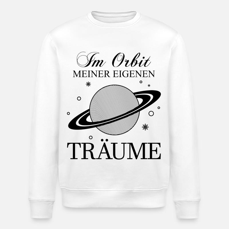 Saturn / Der Ringplanet / Planet der Ringe - Stanley/Stella Unisex Bio-Sweatshirt ROLLER - Weiß