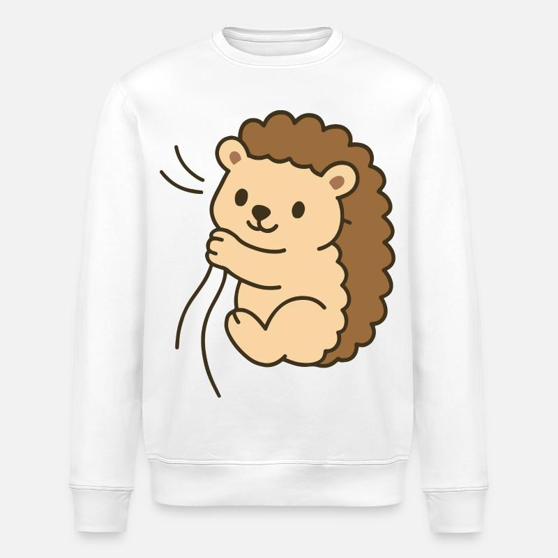 Bébé hérisson câlin - Sweat bio ROLLER Stanley/Stella Unisexe - blanc