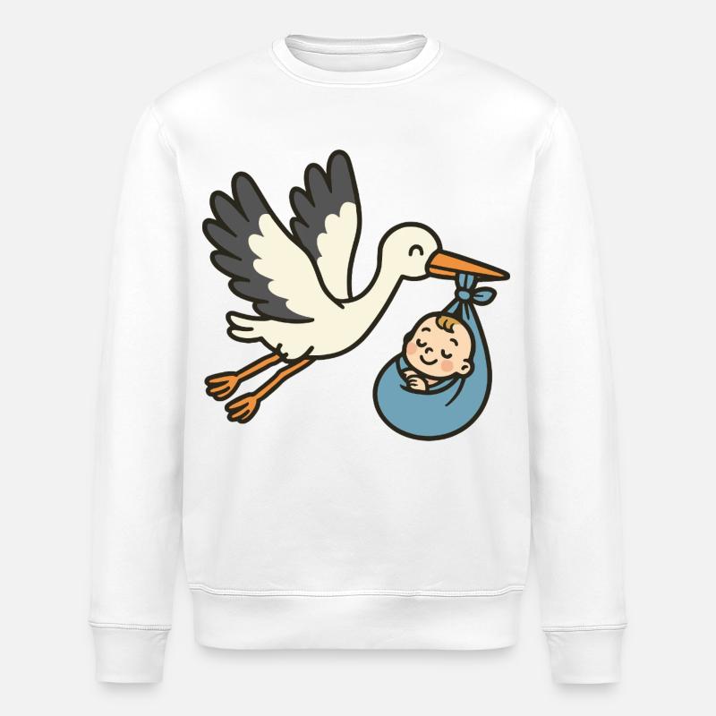 Livraison classique de Stork - Sweat bio ROLLER Stanley/Stella Unisexe - blanc