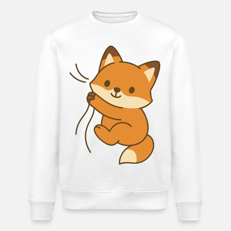 Cozy Fox Cub - Stanley/Stella Unisex Bio-Sweatshirt ROLLER - Weiß