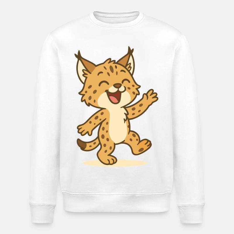 Lynx dansant - Sweat bio ROLLER Stanley/Stella Unisexe - blanc