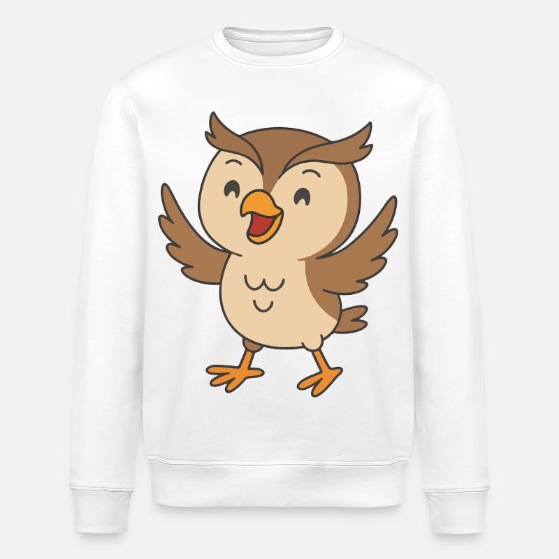 Lachuhu en vol - Sweat bio ROLLER Stanley/Stella Unisexe - blanc