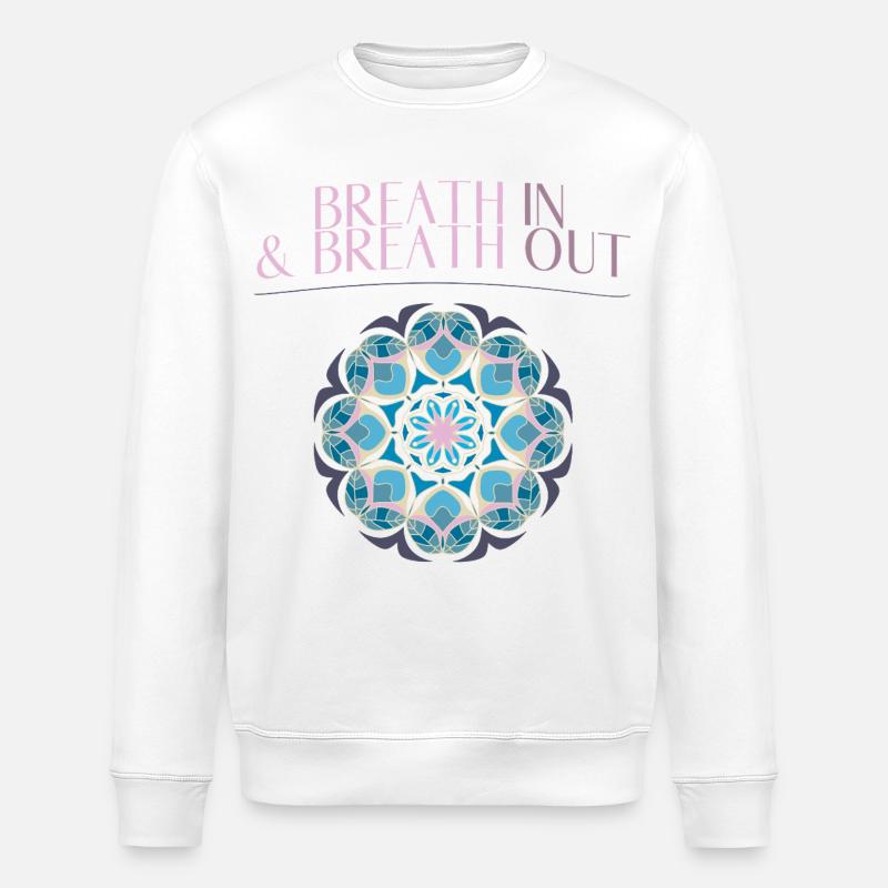 Yoga Mantra - Stanley/Stella Unisex Bio-Sweatshirt ROLLER - Weiß