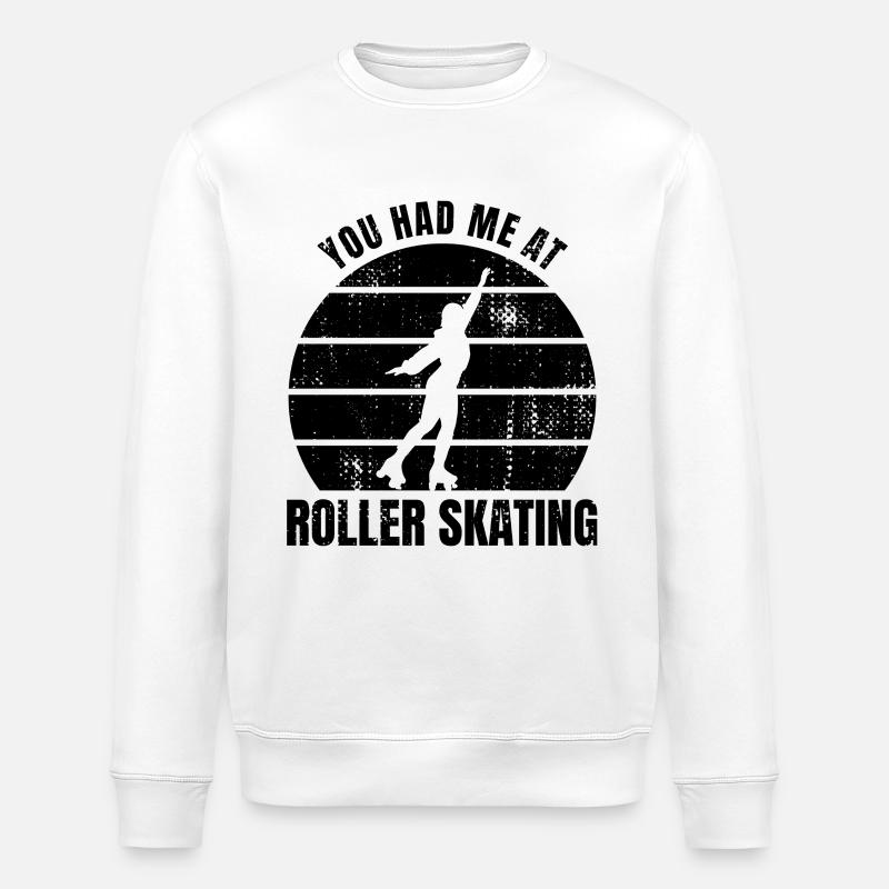 Dicton de patineur à roulettes - Sweat bio ROLLER Stanley/Stella Unisexe - blanc