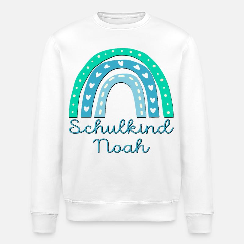 SCHULANFANG SCHULKIND NOAH - Stanley/Stella Unisex Bio-Sweatshirt ROLLER - Weiß