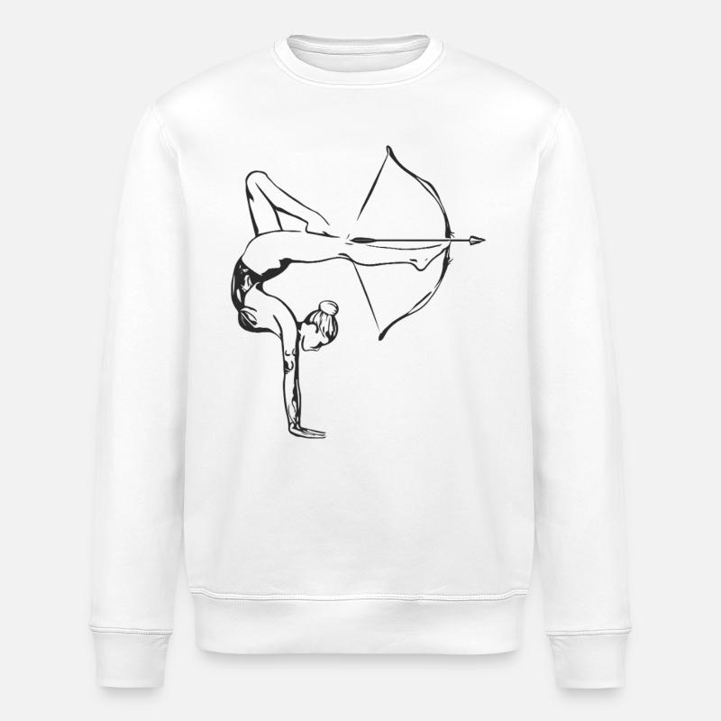 Objectif en équilibre - Sweat bio ROLLER Stanley/Stella Unisexe - blanc