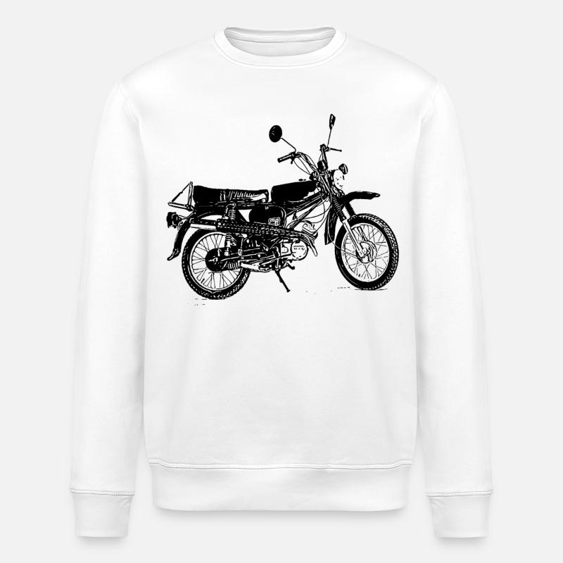 Zweitakt im Blut - Stanley/Stella Unisex Bio-Sweatshirt ROLLER - Weiß