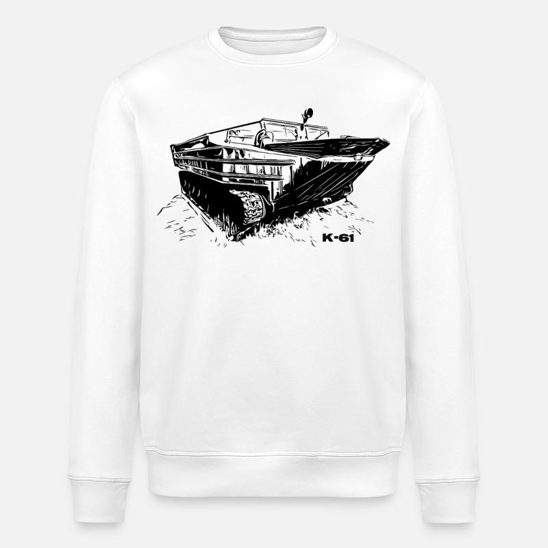 K-61 Amphibienpower - Stanley/Stella Unisex Bio-Sweatshirt ROLLER - Weiß