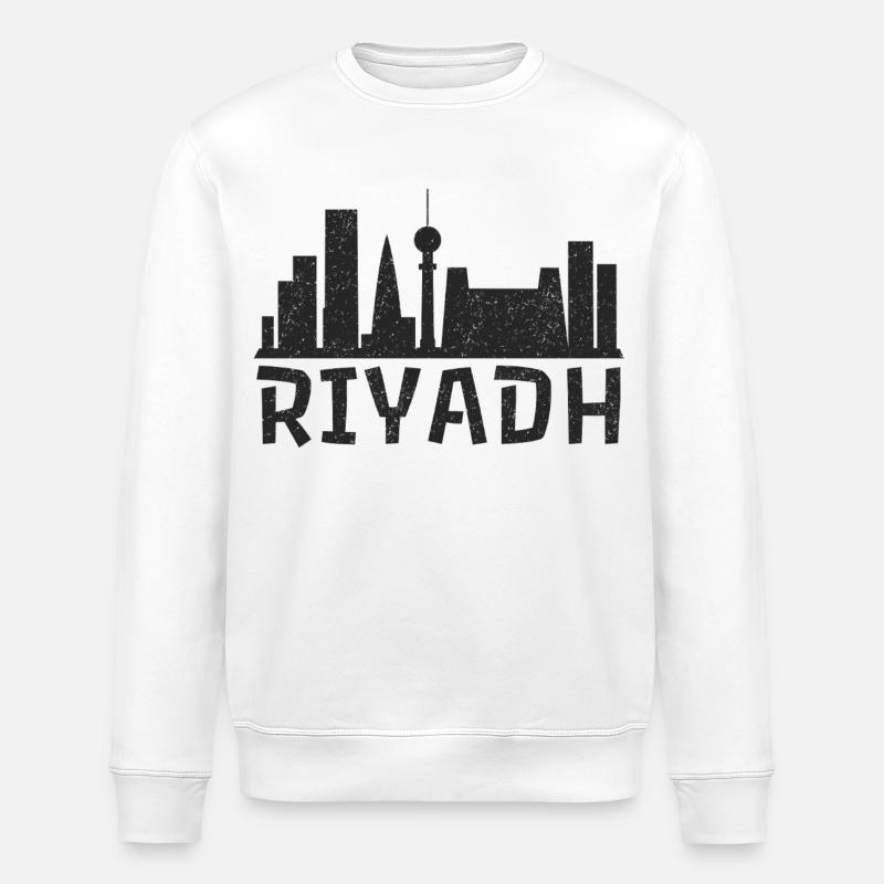 L’ambiance de Riyad - Sweat bio ROLLER Stanley/Stella Unisexe - blanc