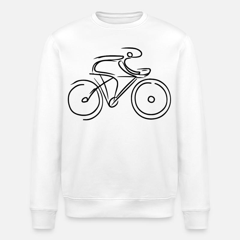 Graphique de vélo de route - Sweat bio ROLLER Stanley/Stella Unisexe - blanc