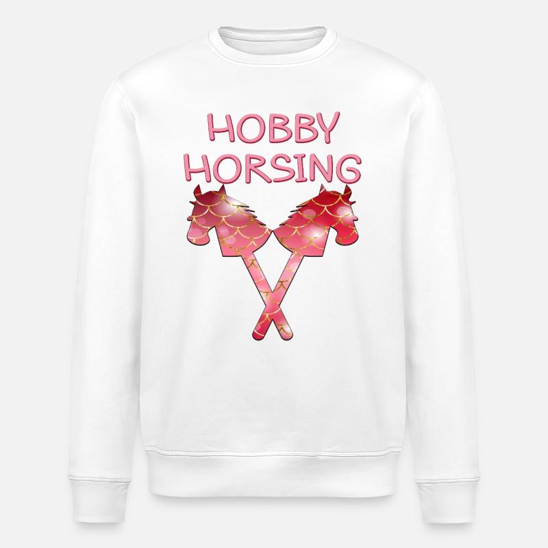 CHEVAL DE CHEVAL DE LOISIR - Sweat bio ROLLER Stanley/Stella Unisexe - blanc