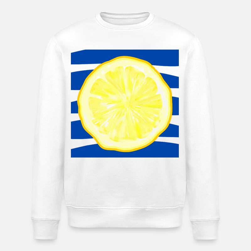 FRUITS D’ÉTÉ, CITRONS, MER - Sweat bio ROLLER Stanley/Stella Unisexe - blanc
