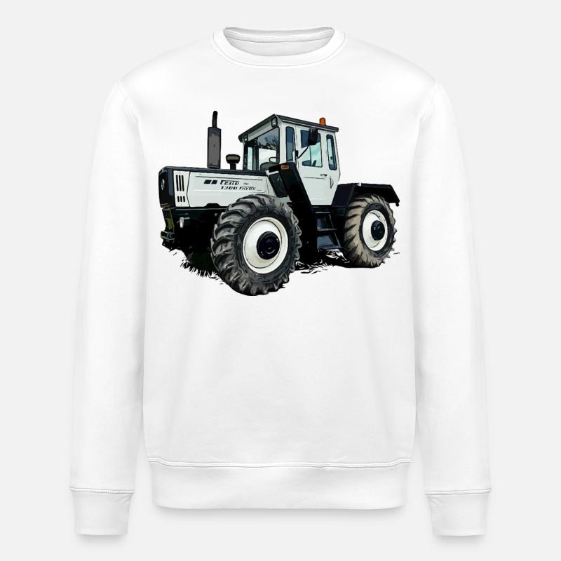 Ackerlegende in Grau - Stanley/Stella Unisex Bio-Sweatshirt ROLLER - Weiß