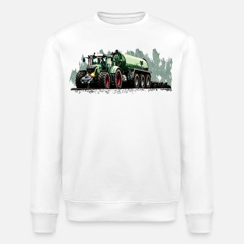Schwergewicht auf vier Rädern - Stanley/Stella Unisex Bio-Sweatshirt ROLLER - Weiß