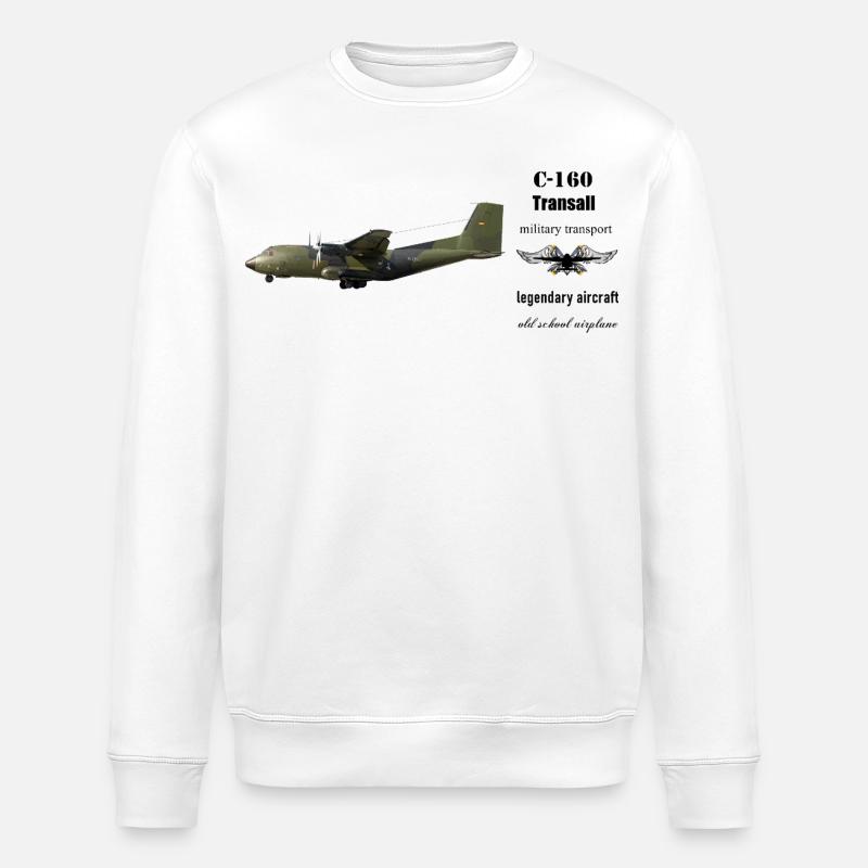 C-160 Transall - Stanley/Stella Unisex Bio-Sweatshirt ROLLER - Weiß