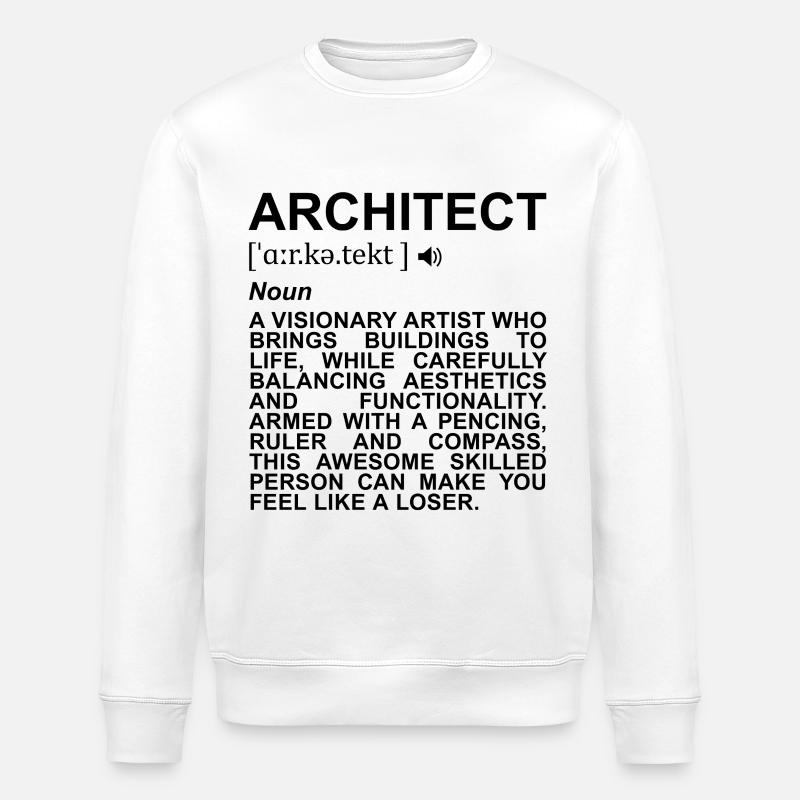 Signification de l’architecte - Sweat bio ROLLER Stanley/Stella Unisexe - blanc