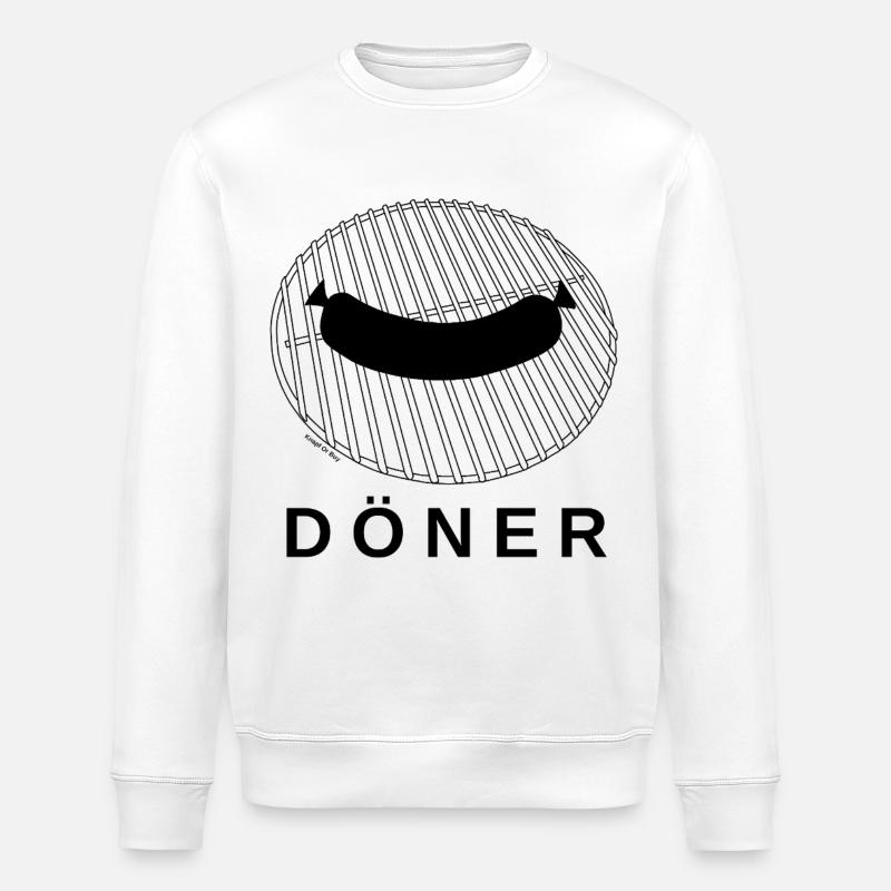 Döner vom Rost - Stanley/Stella Unisex Bio-Sweatshirt ROLLER - Weiß