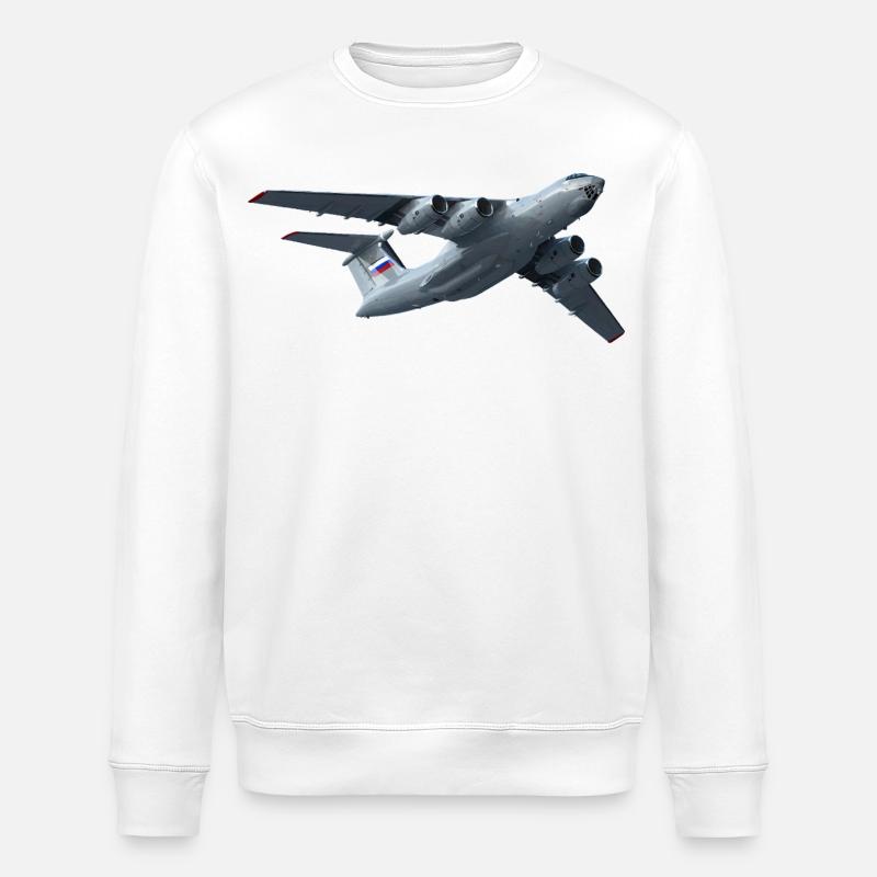 Ilyushin Il-76MD-90 - Stanley/Stella Unisex Bio-Sweatshirt ROLLER - Weiß