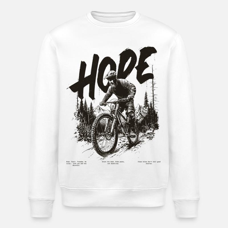 Biker Hope - Stanley/Stella Unisex Bio-Sweatshirt ROLLER - Weiß