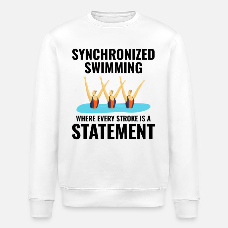 Triumphierende Synchro-Schwimmer - Stanley/Stella Unisex Bio-Sweatshirt ROLLER - Weiß