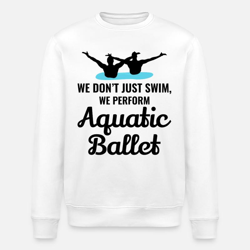 Synchronschwimmen - Stanley/Stella Unisex Bio-Sweatshirt ROLLER - Weiß
