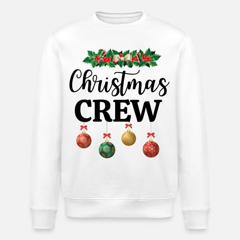 WEIHNACHTS-CREW - Stanley/Stella Unisex Bio-Sweatshirt ROLLER - Weiß