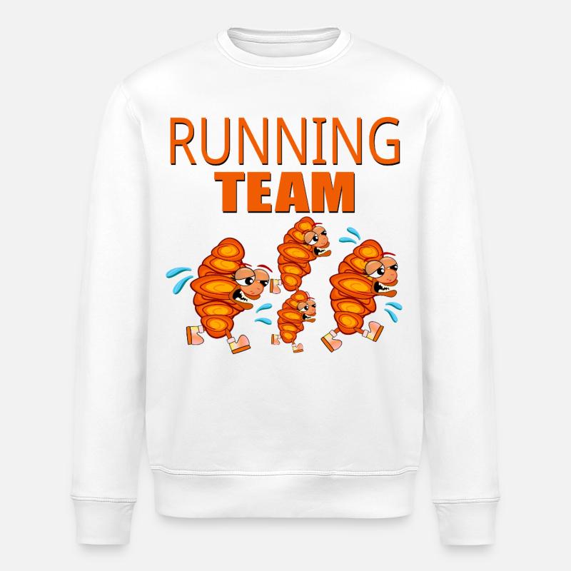 ÉQUIPE DE COURSE CROISSANTS GROUP - Sweat bio ROLLER Stanley/Stella Unisexe - blanc