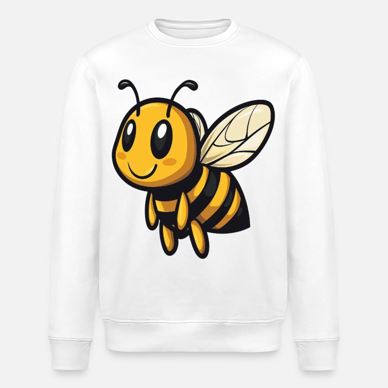 Abeille douce et occupée :) - Sweat bio ROLLER Stanley/Stella Unisexe - blanc