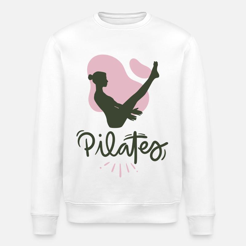 Pilates - Stanley/Stella Unisex Bio-Sweatshirt ROLLER - Weiß