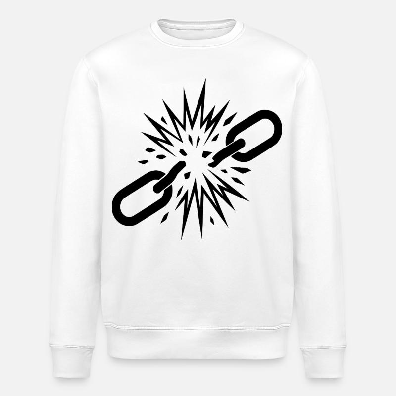 Liberté  - Sweat bio ROLLER Stanley/Stella Unisexe - blanc