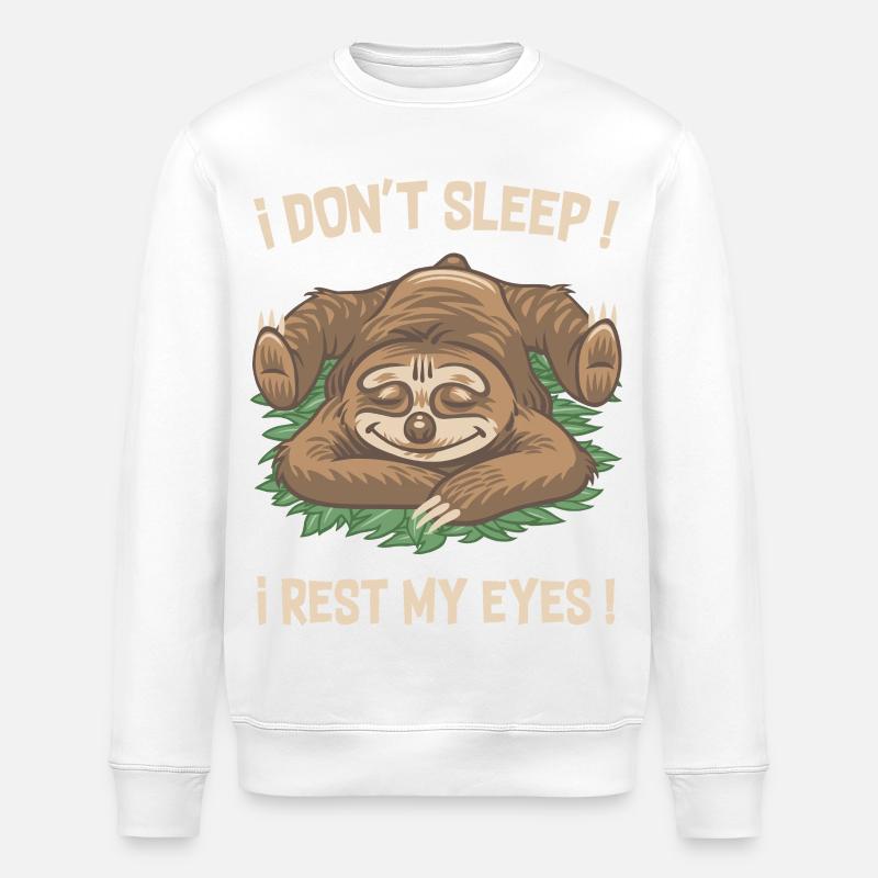 Ich schlafe nicht ! - Stanley/Stella Unisex Bio-Sweatshirt ROLLER - Weiß