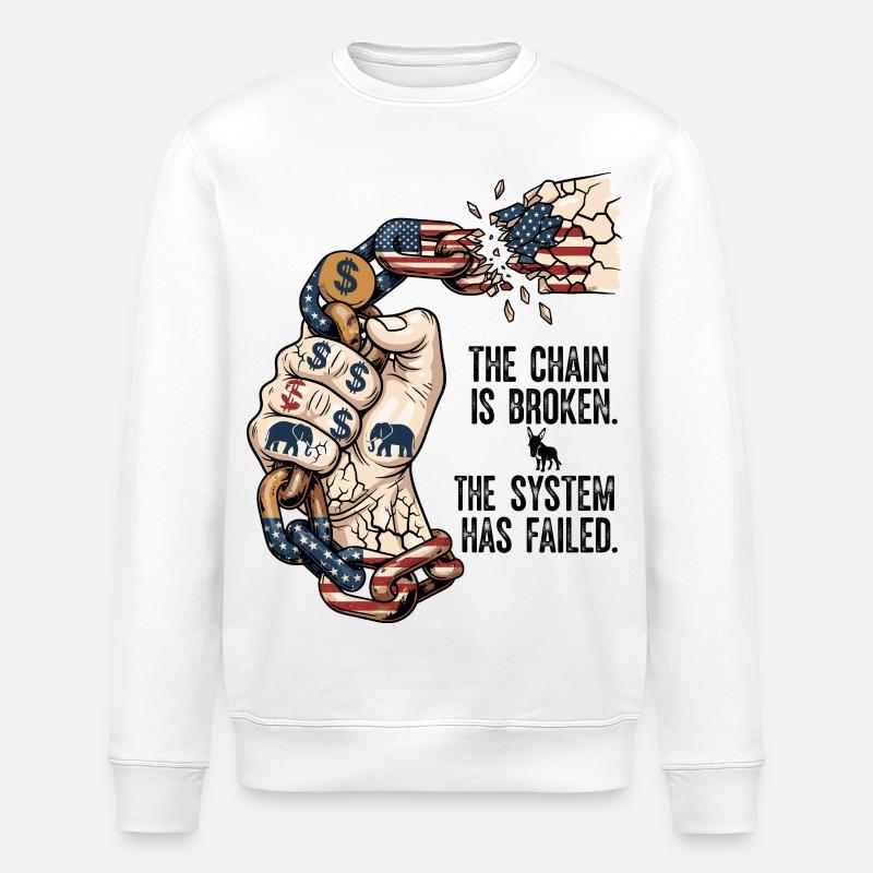 Le système a échoué - Sweat bio ROLLER Stanley/Stella Unisexe - blanc