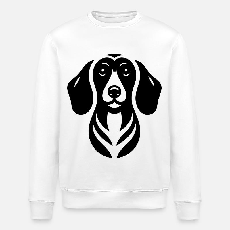 Dackel - Stanley/Stella Unisex Bio-Sweatshirt ROLLER - Weiß