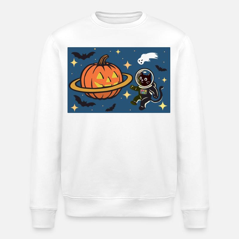 Halloween-Planet - Stanley/Stella Unisex Bio-Sweatshirt ROLLER - Weiß