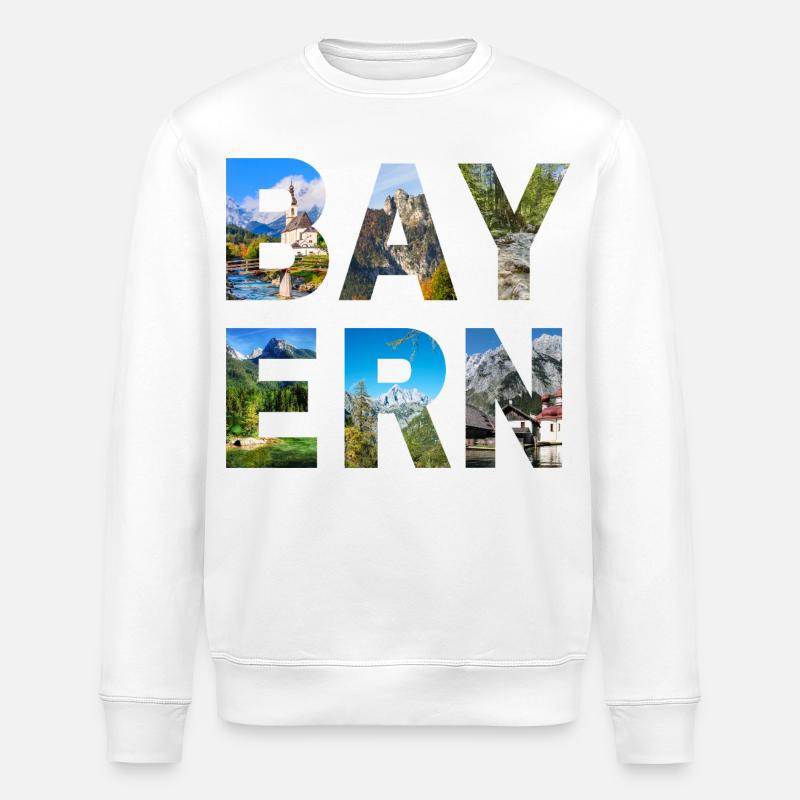 Bavière - Sweat bio ROLLER Stanley/Stella Unisexe - blanc