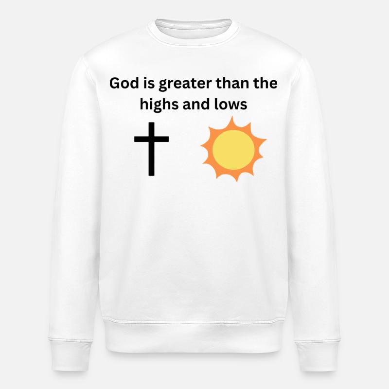 Religiöser Spruch  - Stanley/Stella Unisex Bio-Sweatshirt ROLLER - Weiß