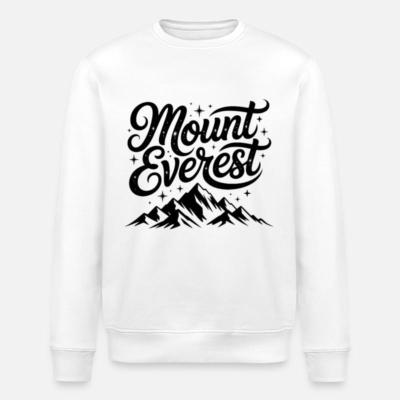 Mont Everest - Conception de souvenirs - Sweat bio ROLLER Stanley/Stella Unisexe - blanc