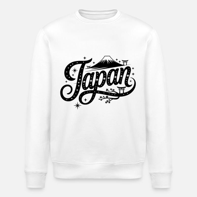 Japan - Souvenir-Design - Stanley/Stella Unisex Bio-Sweatshirt ROLLER - Weiß