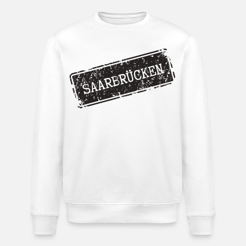 Saarbrücken Design - Stanley/Stella Unisex Bio-Sweatshirt ROLLER - Weiß