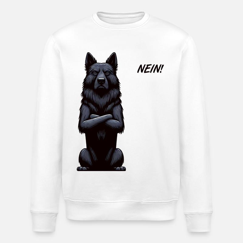 No Black Shepherd Shepherd Owner - Stanley/Stella ROLLER Unisex Organic Sweatshirt - white