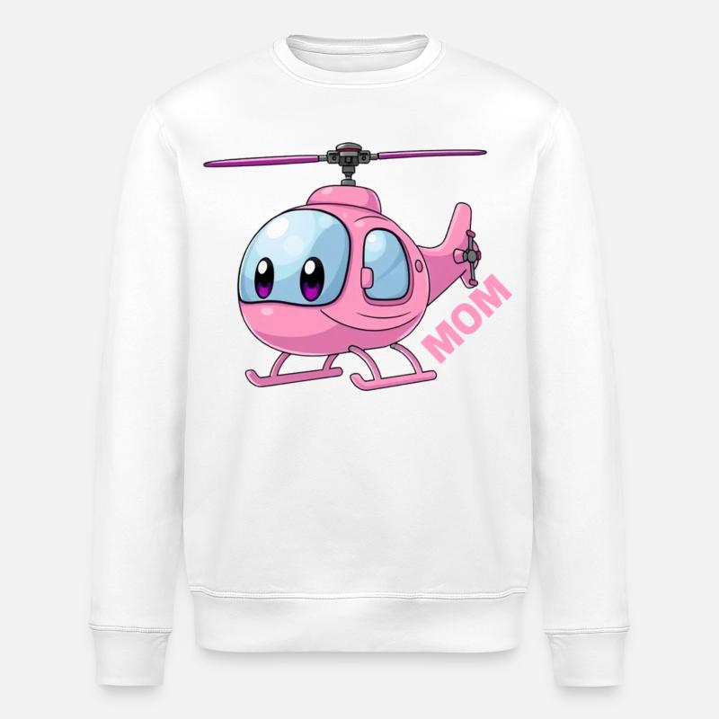 Mère hélicoptère - Sweat bio ROLLER Stanley/Stella Unisexe - blanc