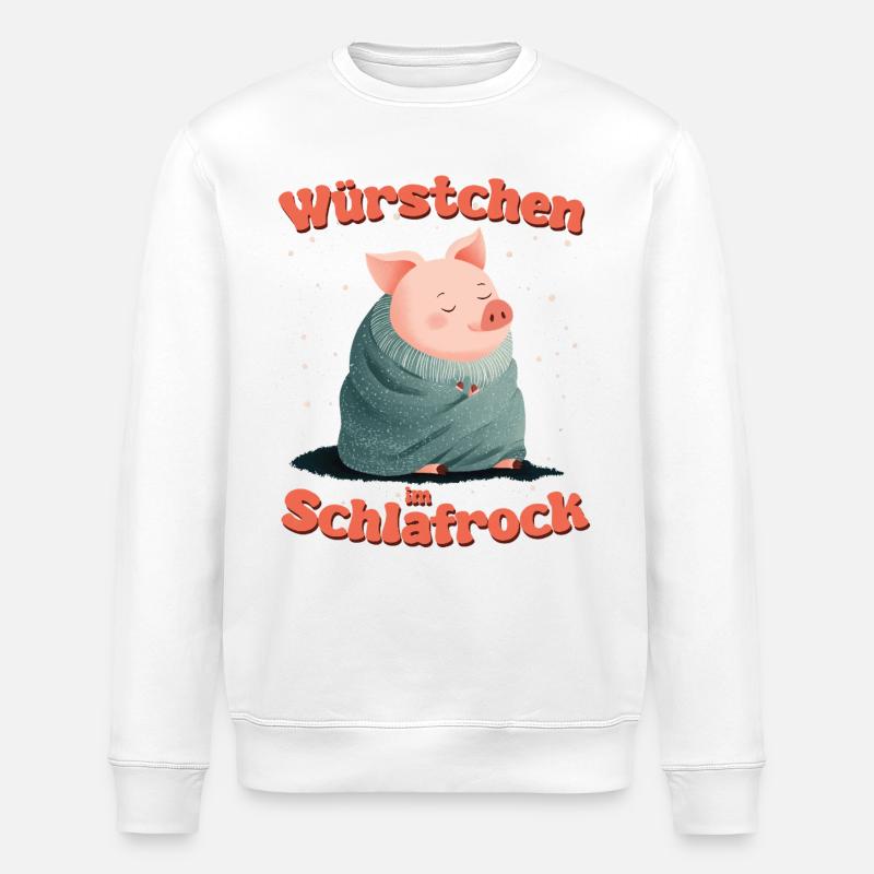 Würstchen im Schlafrock - Stanley/Stella Unisex Bio-Sweatshirt ROLLER - Weiß
